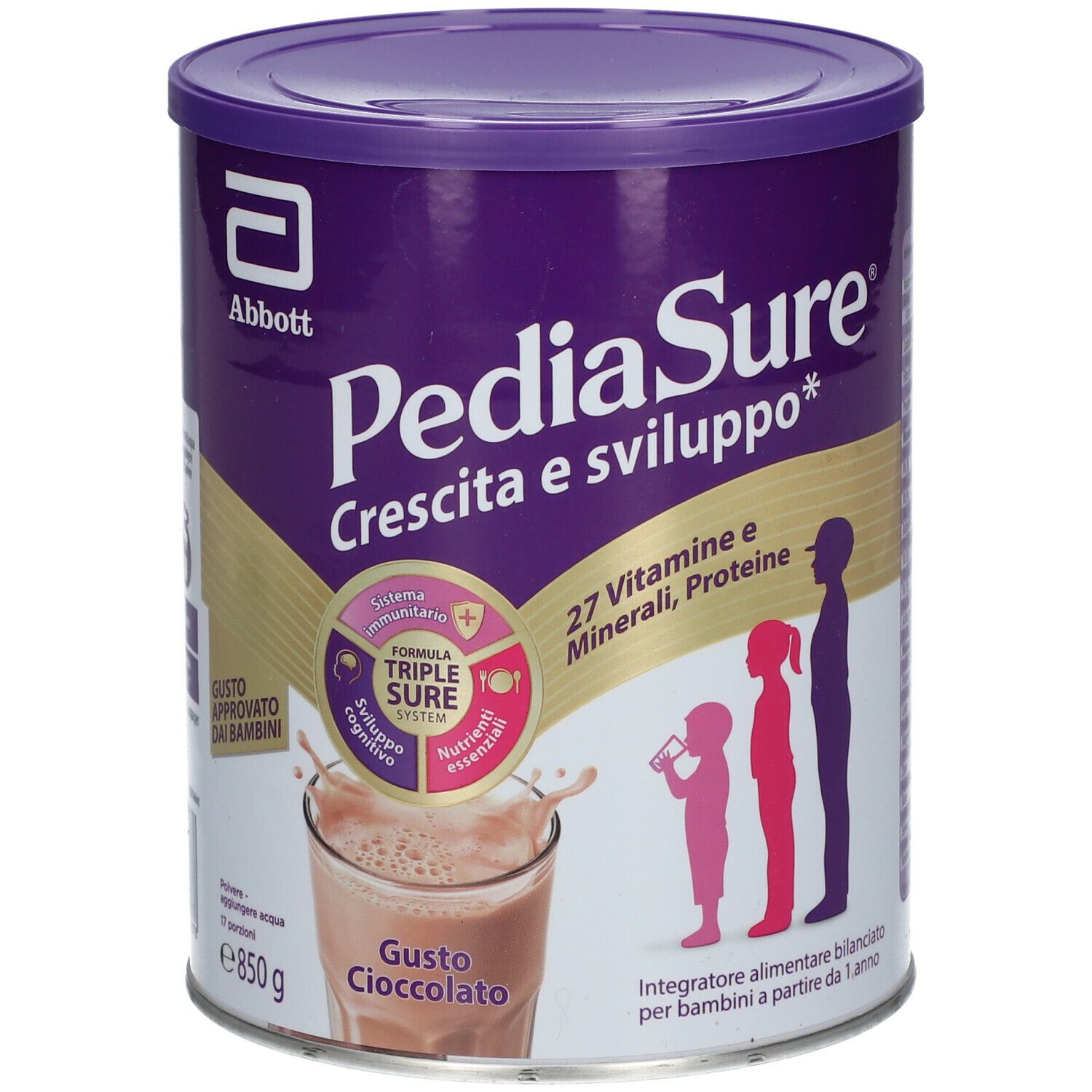 Pediasure Crescita e Sviluppo per Bambini Cioccolato 850 g