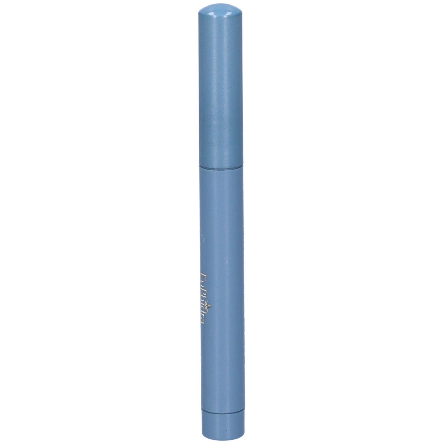 Matita cosmetica cilindrica azzurra. Scritta: EuPhidra, MATITONE OCCHI WATERPROOF.