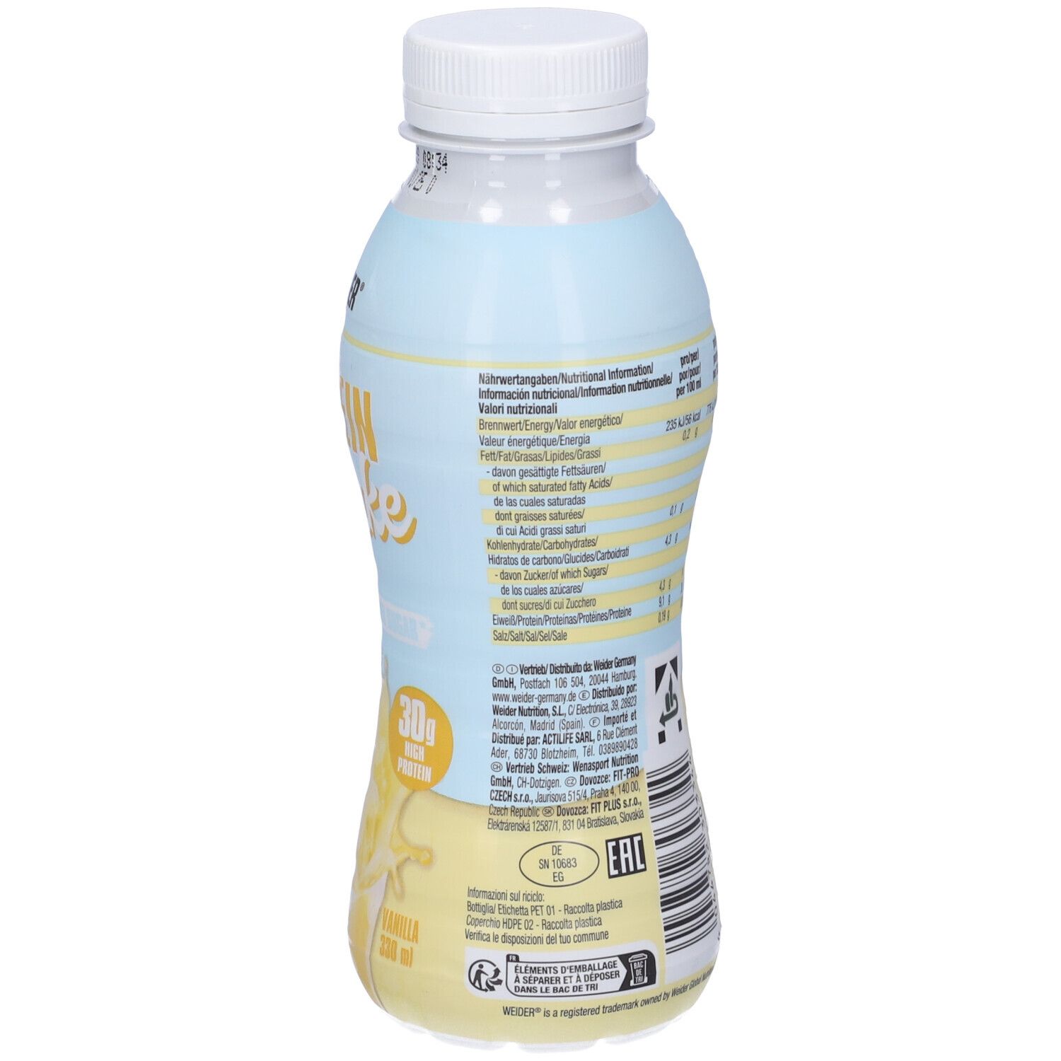 Weider Protein Shake Vaniglia