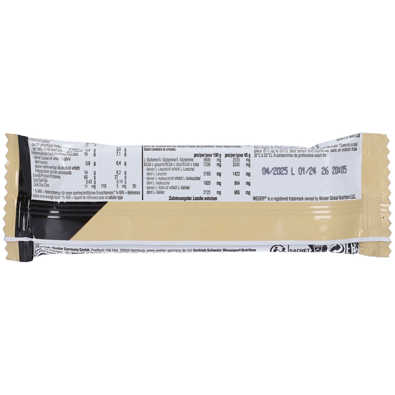 Weider 60% Protein Barretta