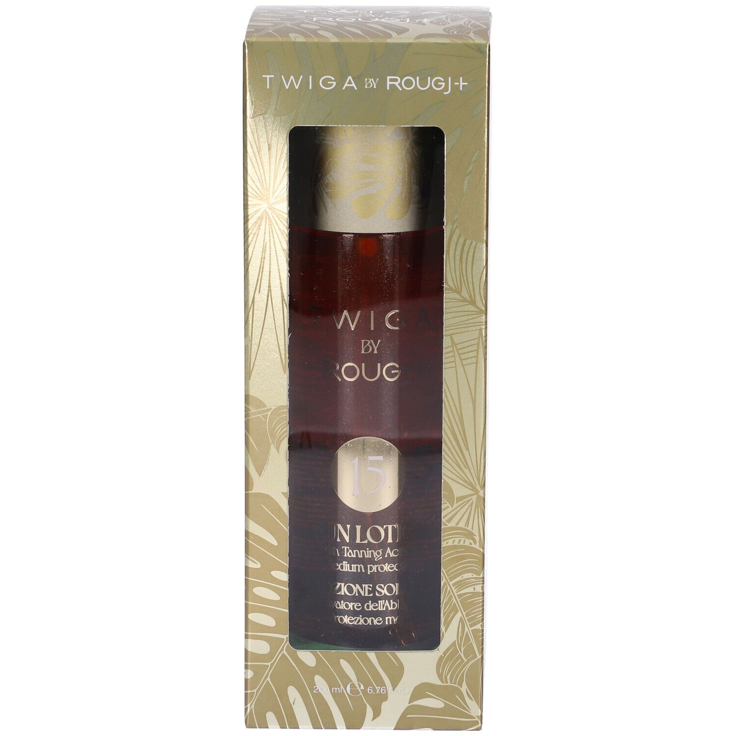ROUGJ+ Solare Bifasico SPF15 Con Oro Colloidale Twiga By Rougj