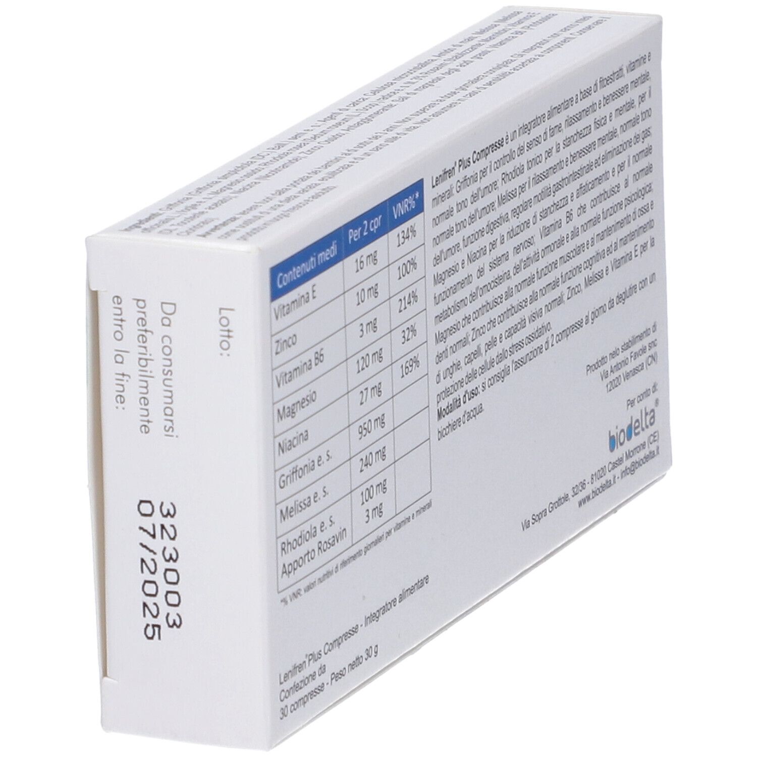 LENIFREN PLUS 30CPR