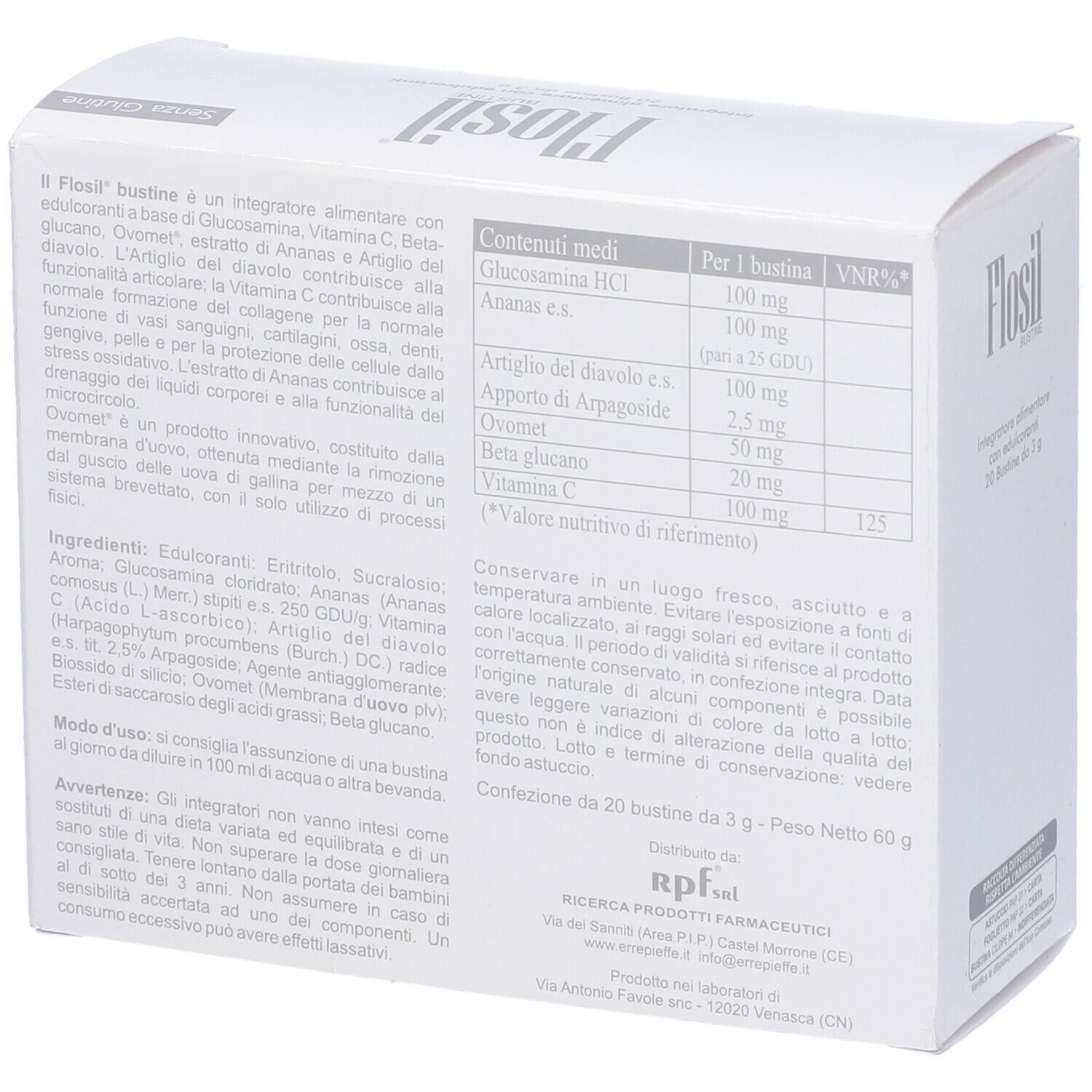 Flosil 20 Bustine 3 G