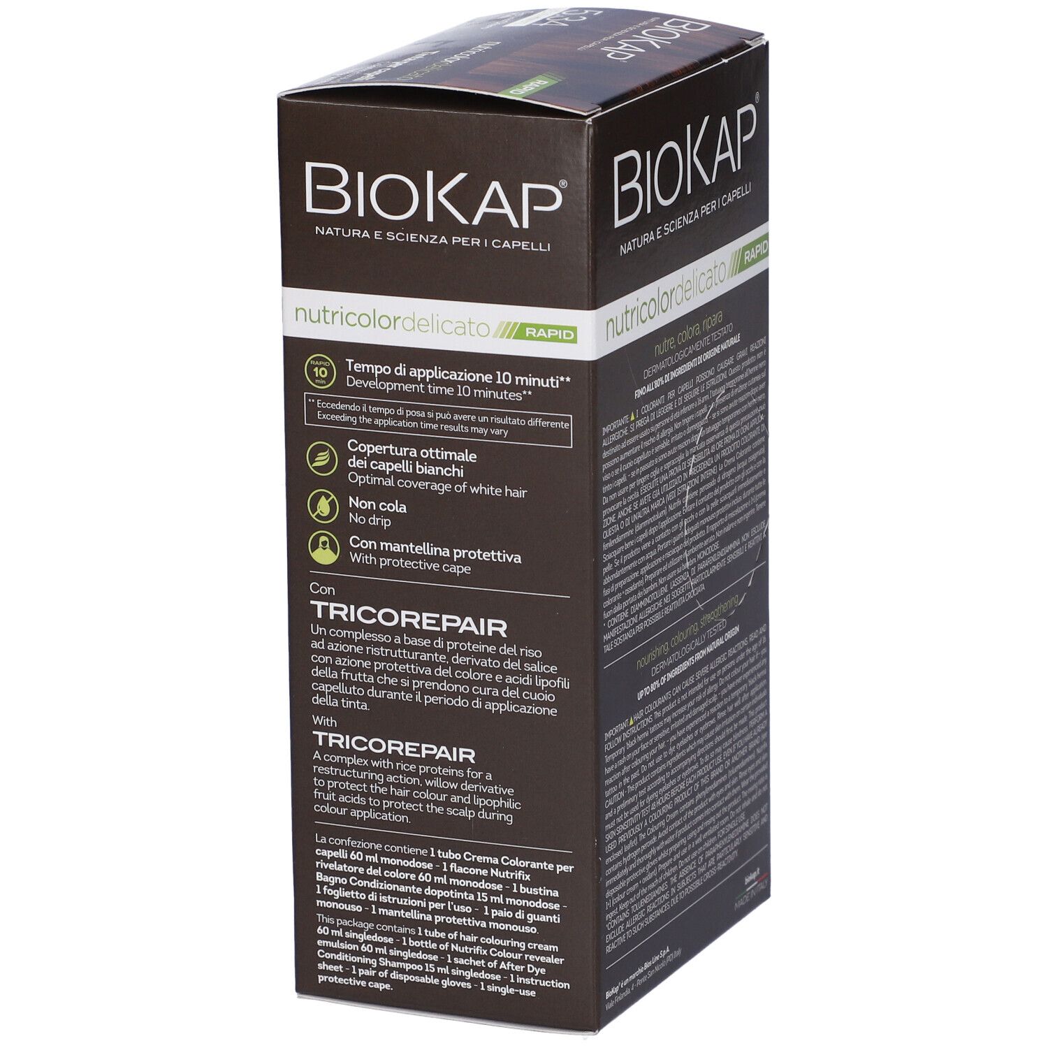 Biokap Nutricolor Delicato Rapid 5,45 Castano Chiaro Miele 135 Ml