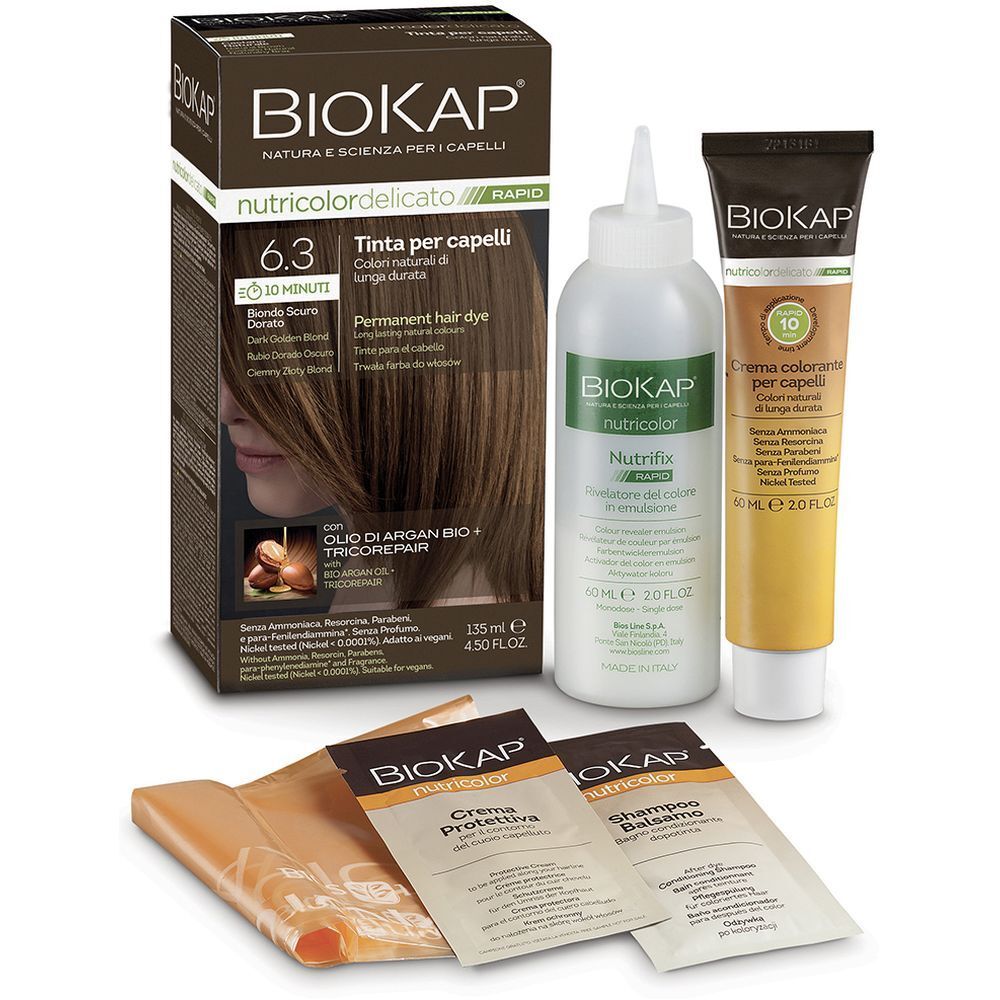 Biokap Nutricolor Delicato Rapid 6,30 Biondo Scuro Dorato 135 Ml