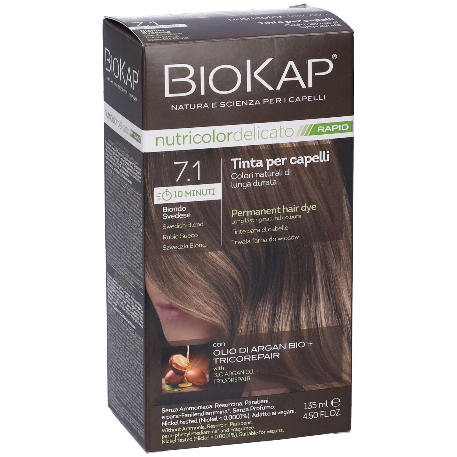 Biokap Nutricolor Delicato Rapid 7,1 Biondo Svedese 135 Ml