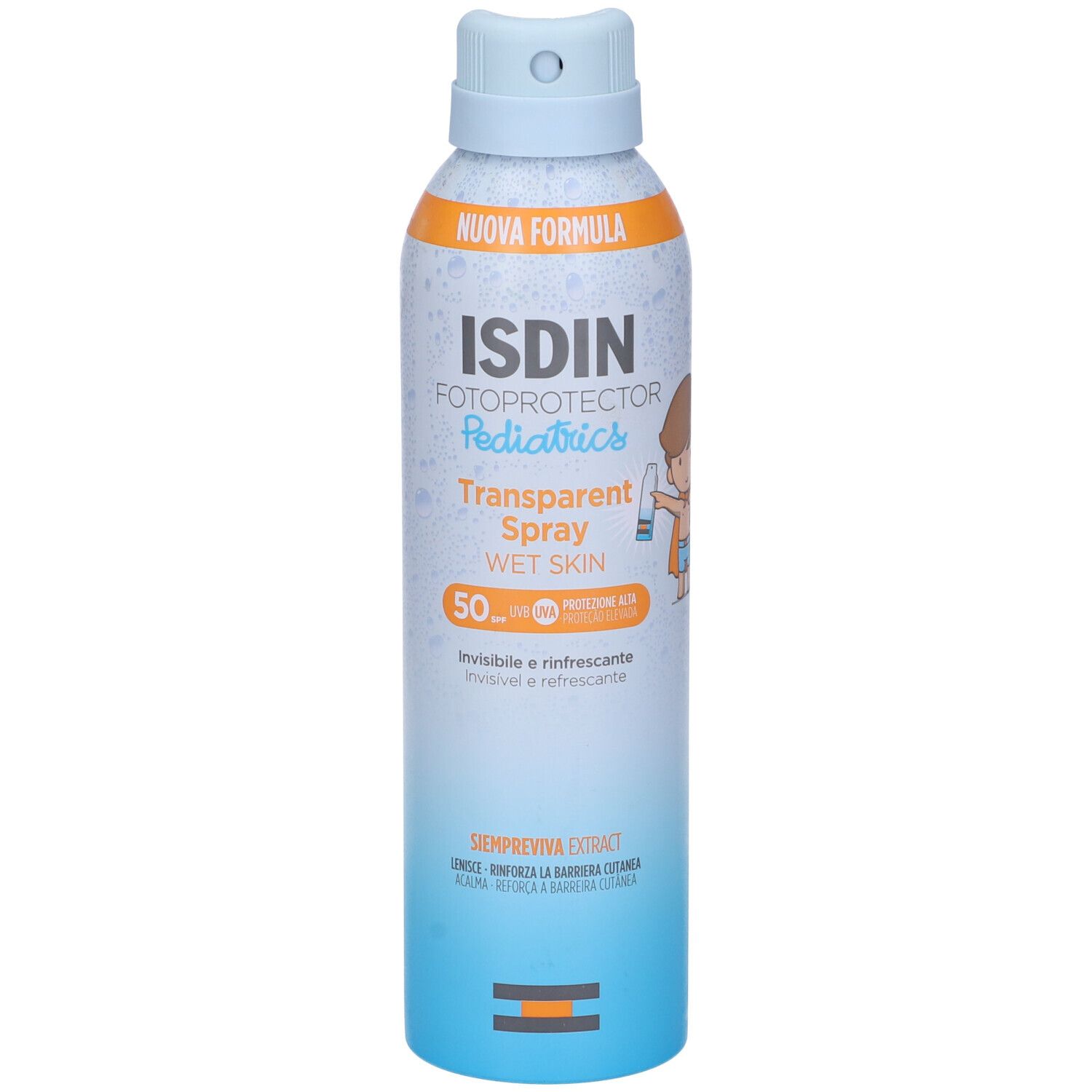 ISDIN Fotoprotector Transparent Spray Wet Skin Pediatrics SPF 50