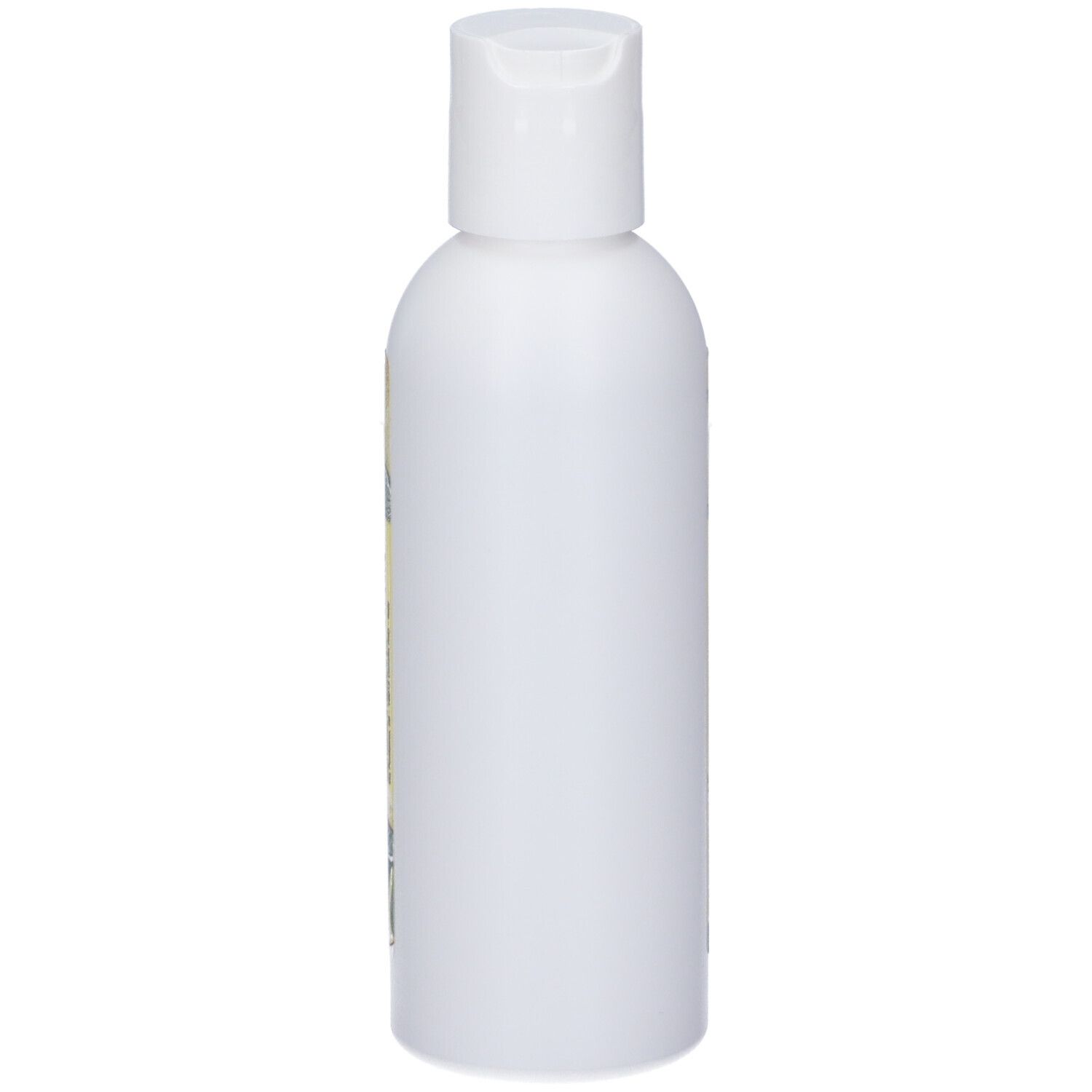 Flacone bianco con tappo flip-top.