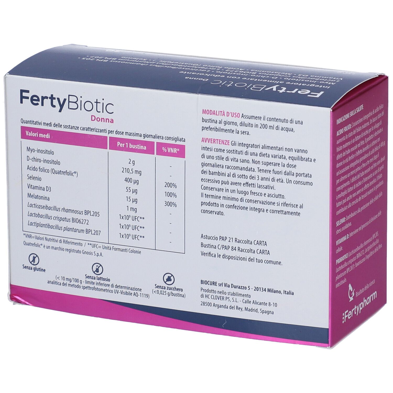 Fertybiotic Donna 30 Bustine