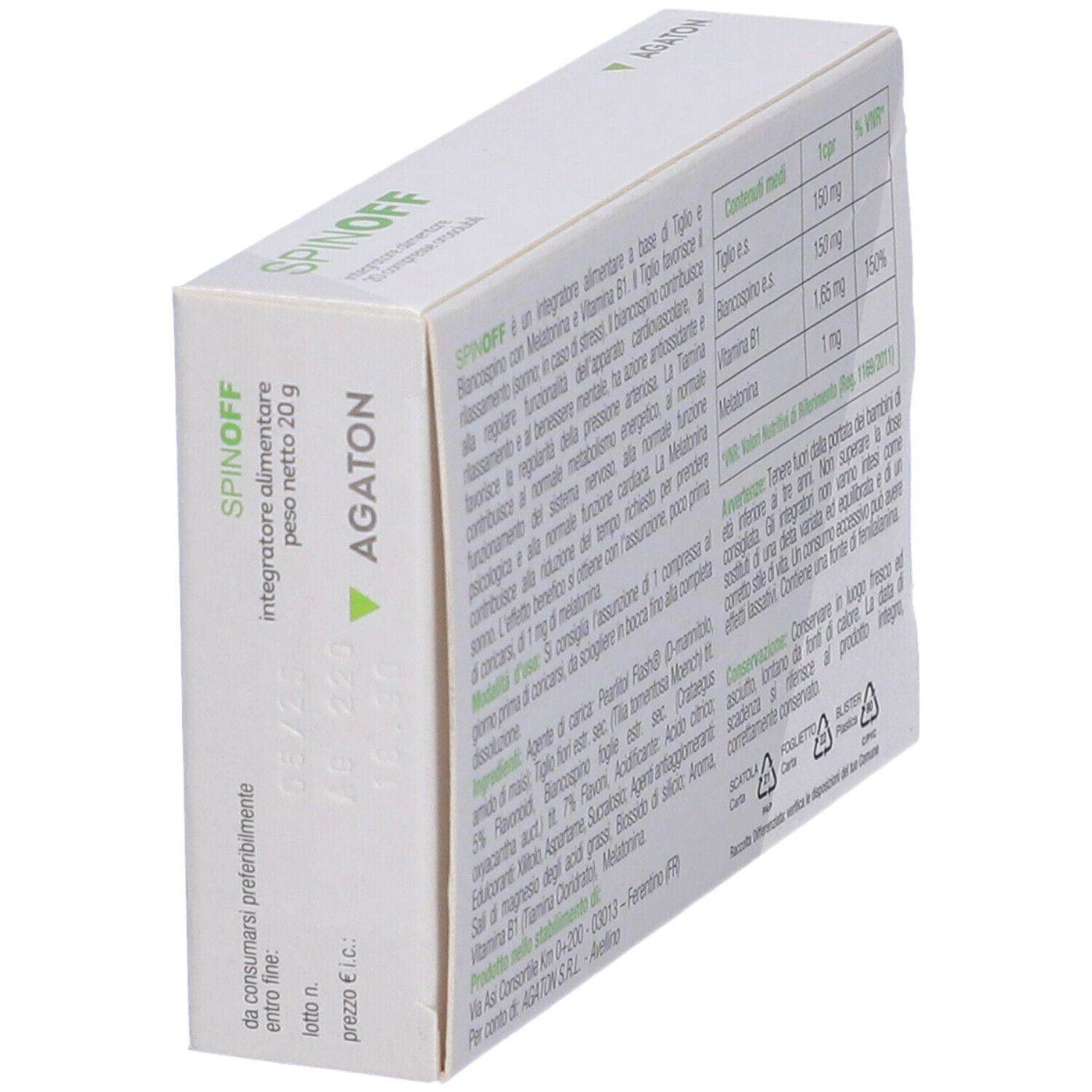 Agaton Spinoff Compresse Orosolubili