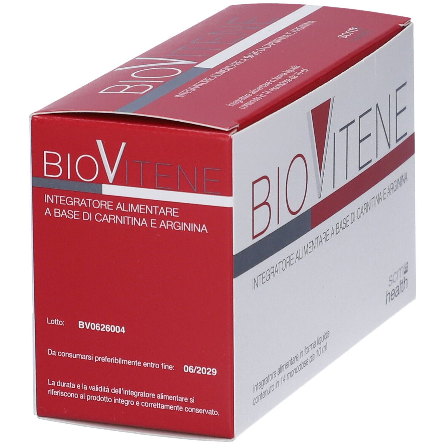 Biovitene Integratore alimentare a base di carnitina e arginina, 14 x 10ml.