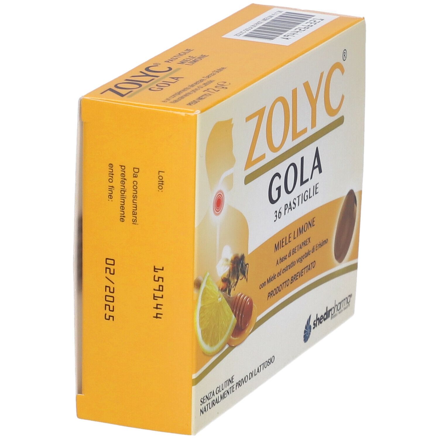 Zolyc Gola Miele/Limone 36 Pastiglie