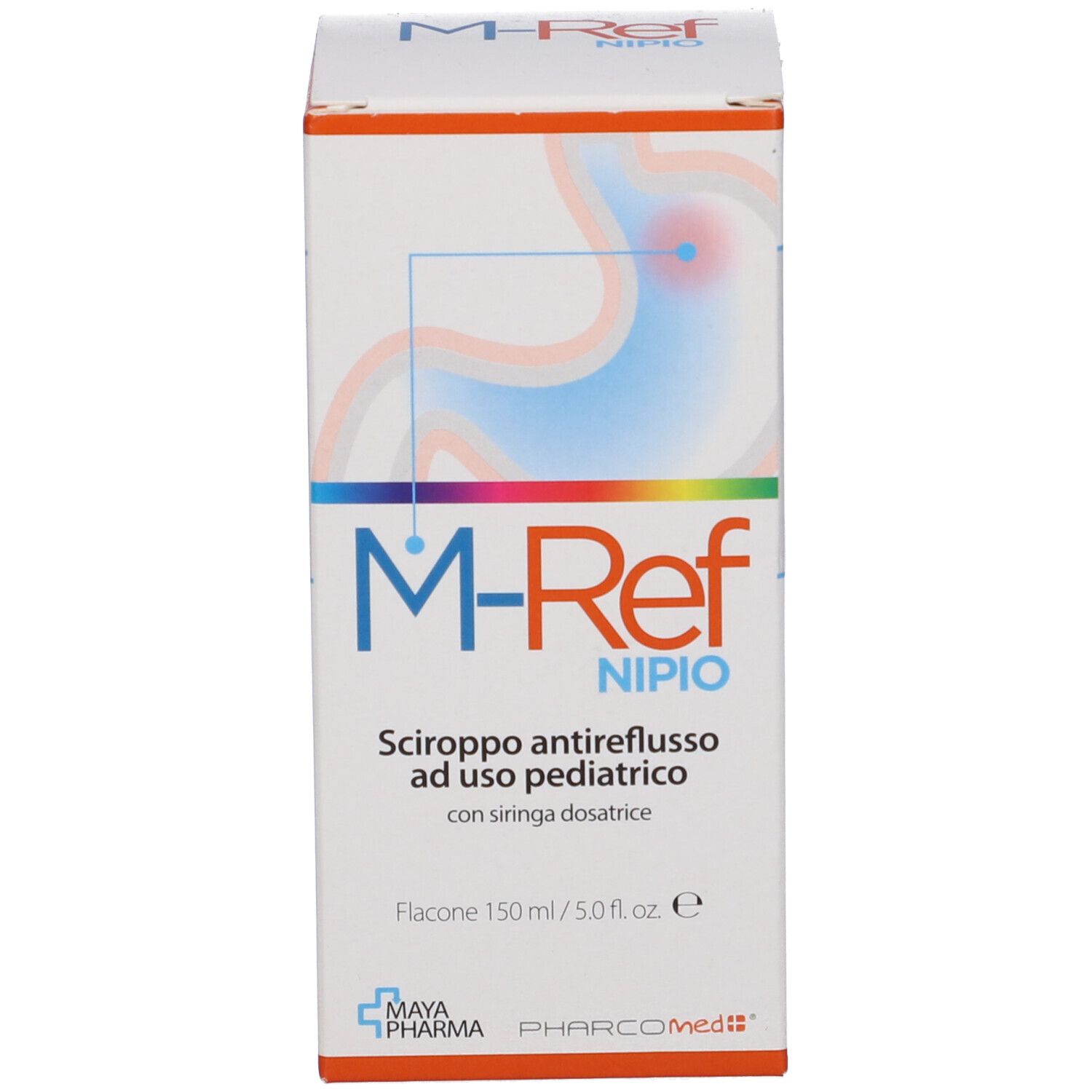 M-Ref Nipio Sciroppo Antireflusso Ad Uso Pediatrico 150 Ml Con Siringa Dosatrice