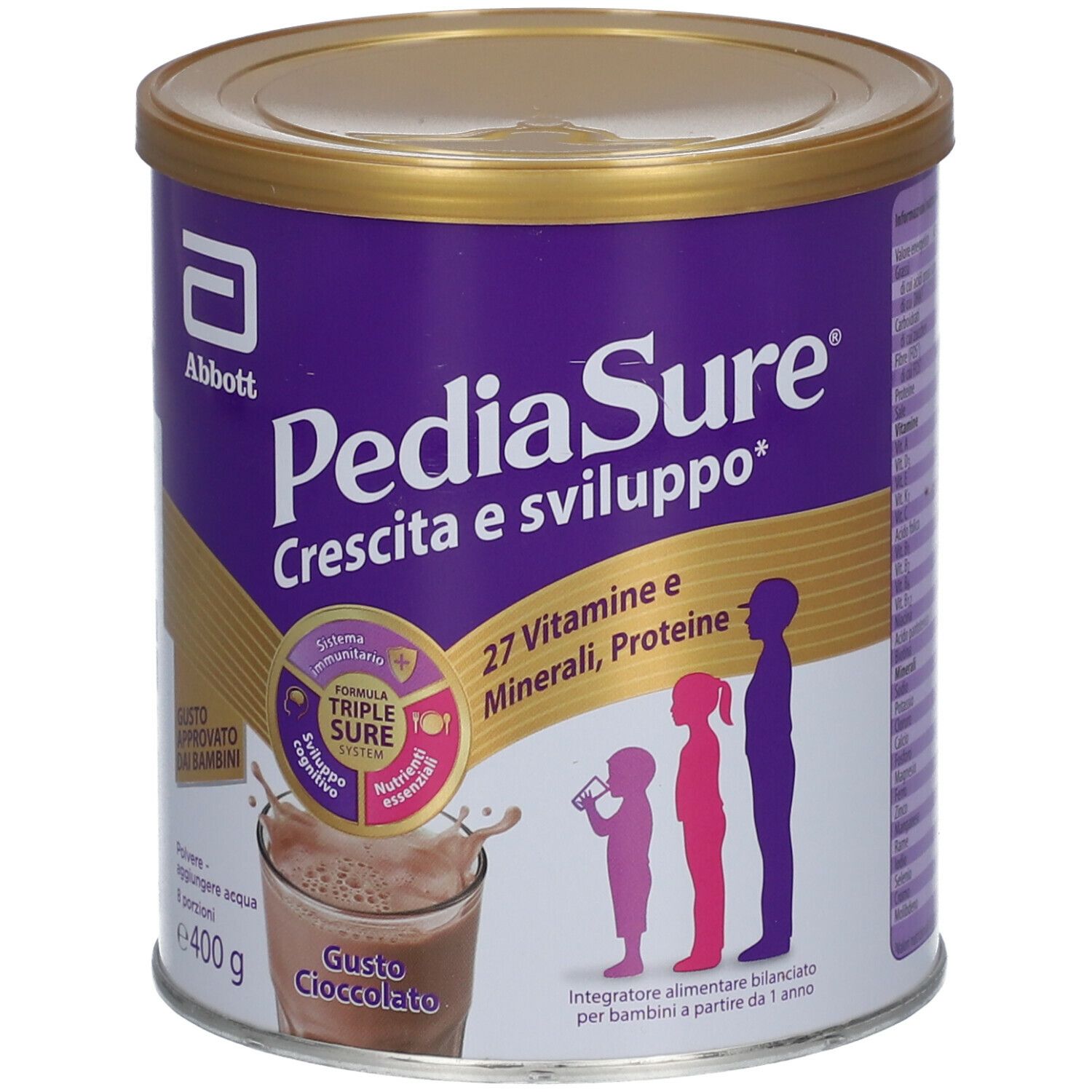 Pediasure Crescita e Sviluppo per Bambini Cioccolato 400 g