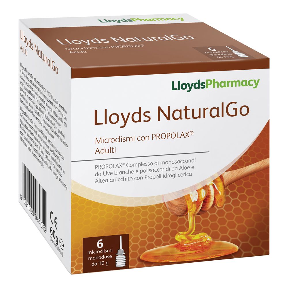 Lloyds Naturalgo Adulti 6 Microclismi Da 10 G Con Propolax