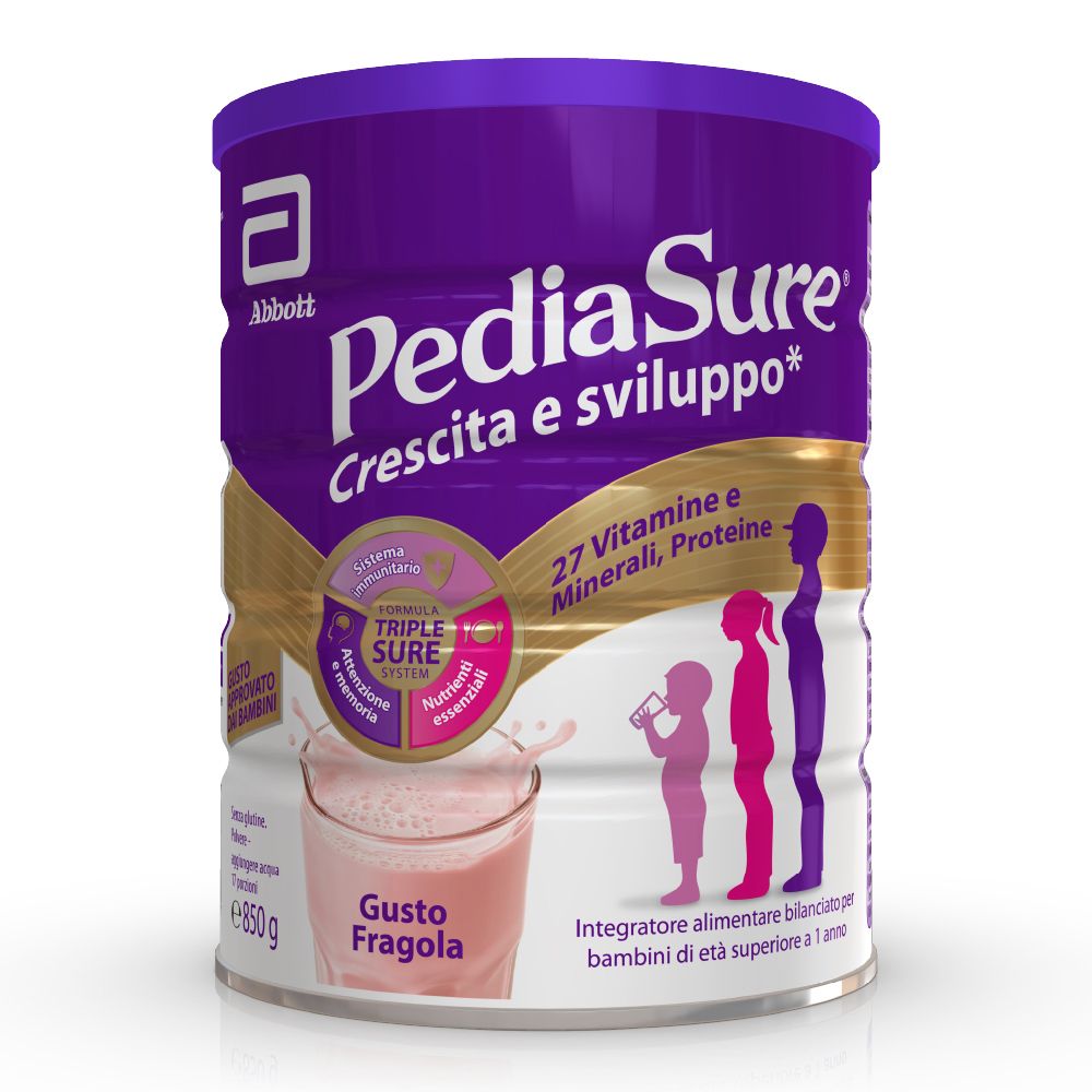 Pediasure Crescita&Sviluppo Integratore Bambini polvere Fragola