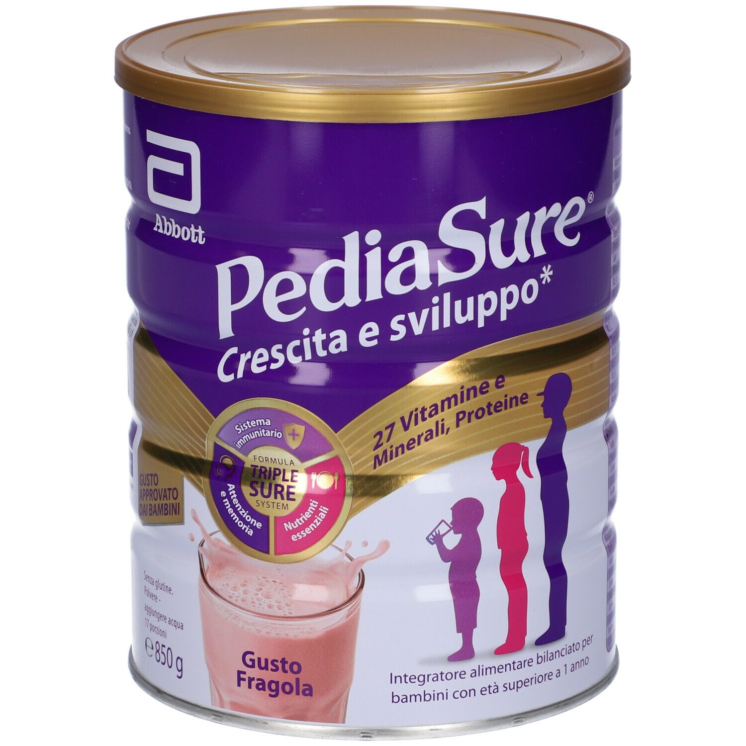 Pediasure Crescita e Sviluppo Drink, Integratore Bambini con