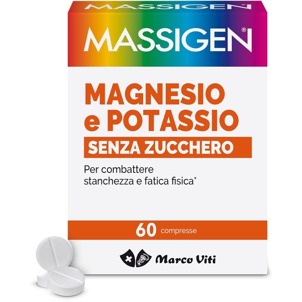 Massigen Magnesio e Potassio Senza Zucchero Compresse