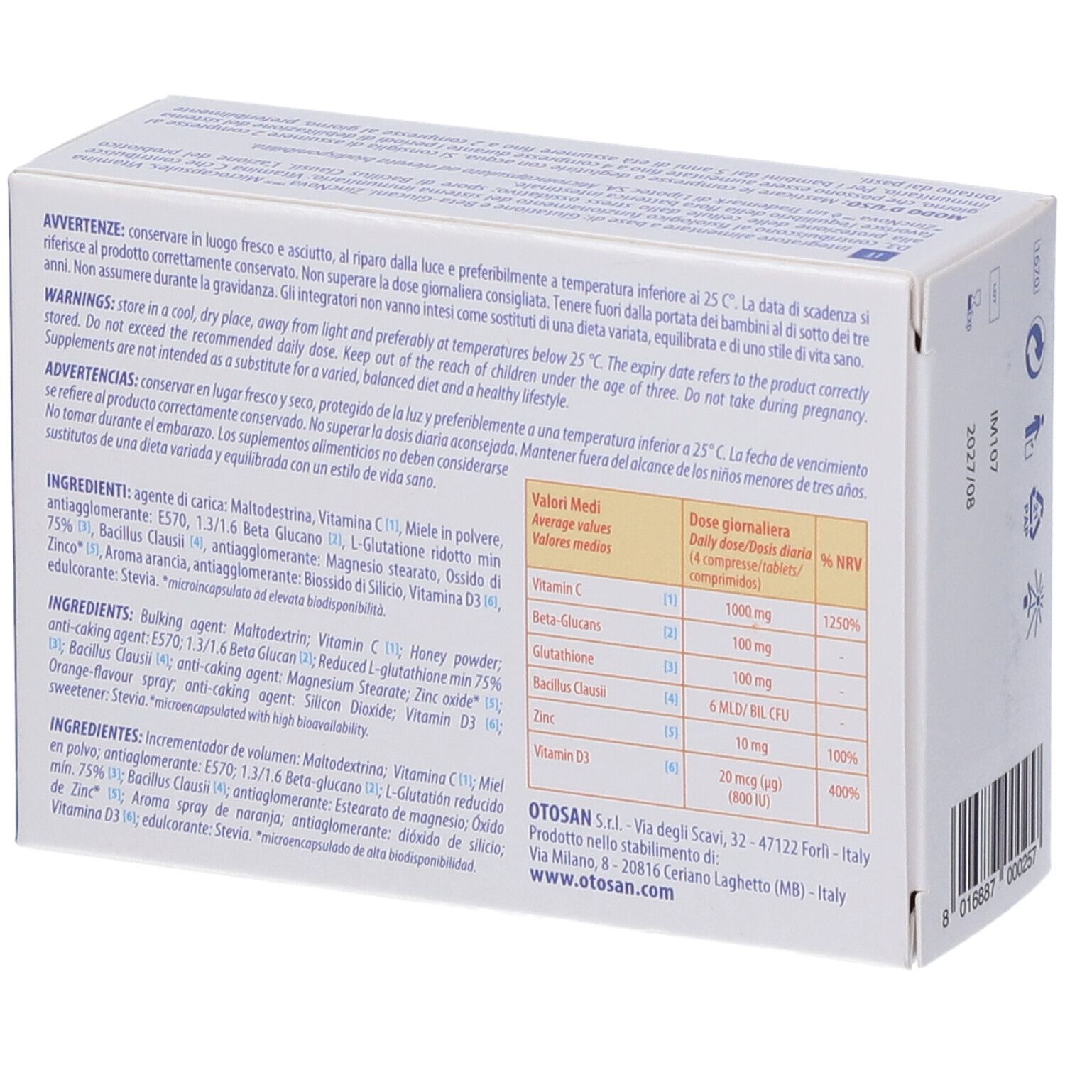 Immunix3 Otosan 40 Compresse Masticabili