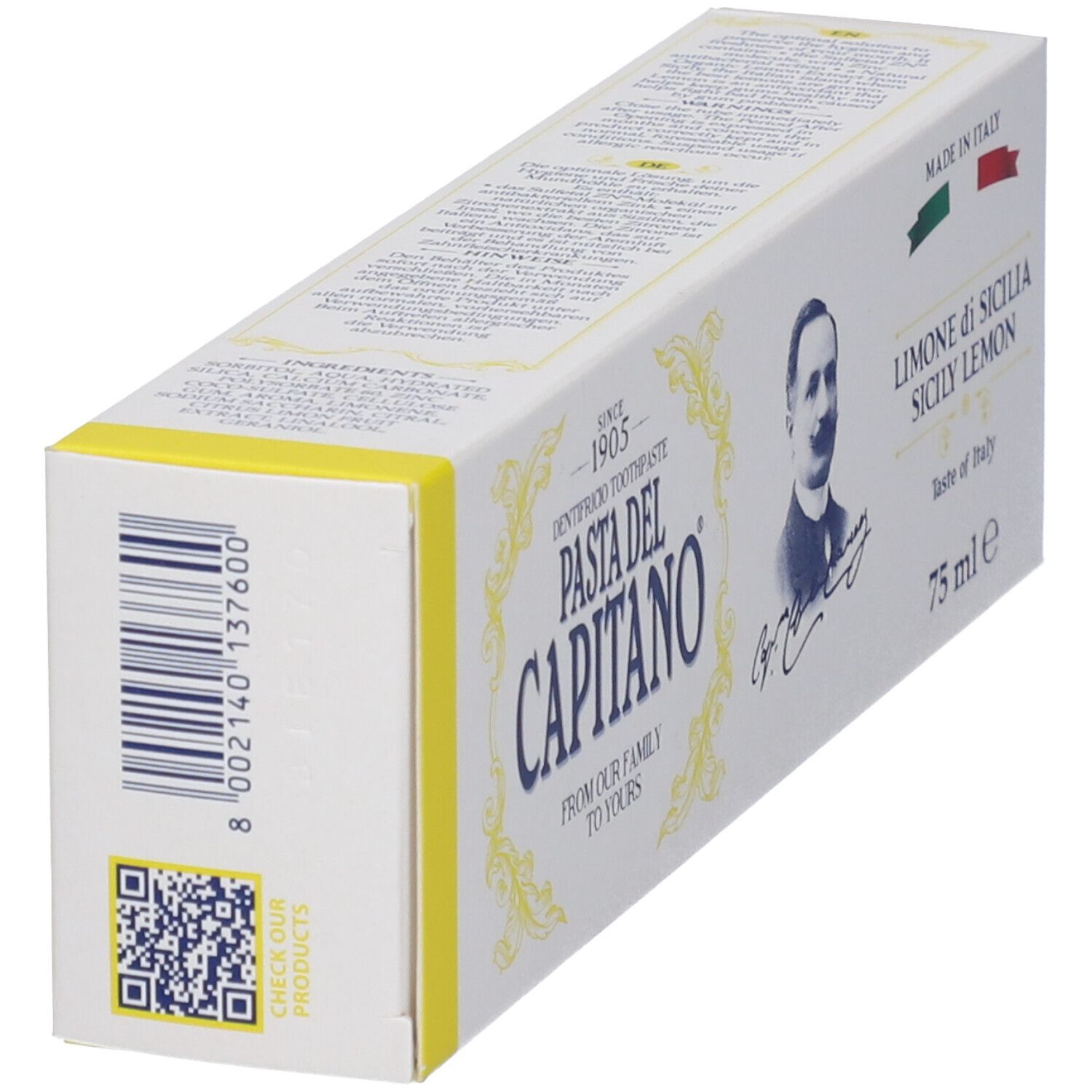 Pasta Del Capitano Dentifricio Limone di Sicilia