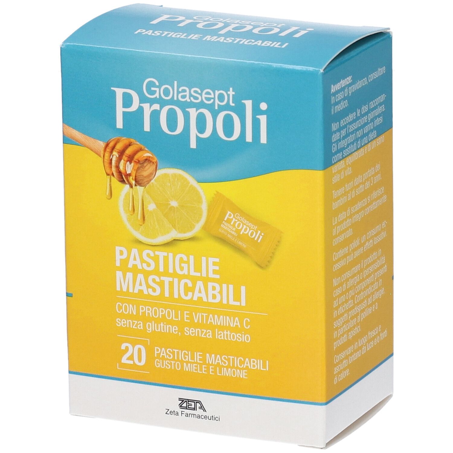 Golasept Propoli Pastiglie Masticabili Gusto Miele Limone