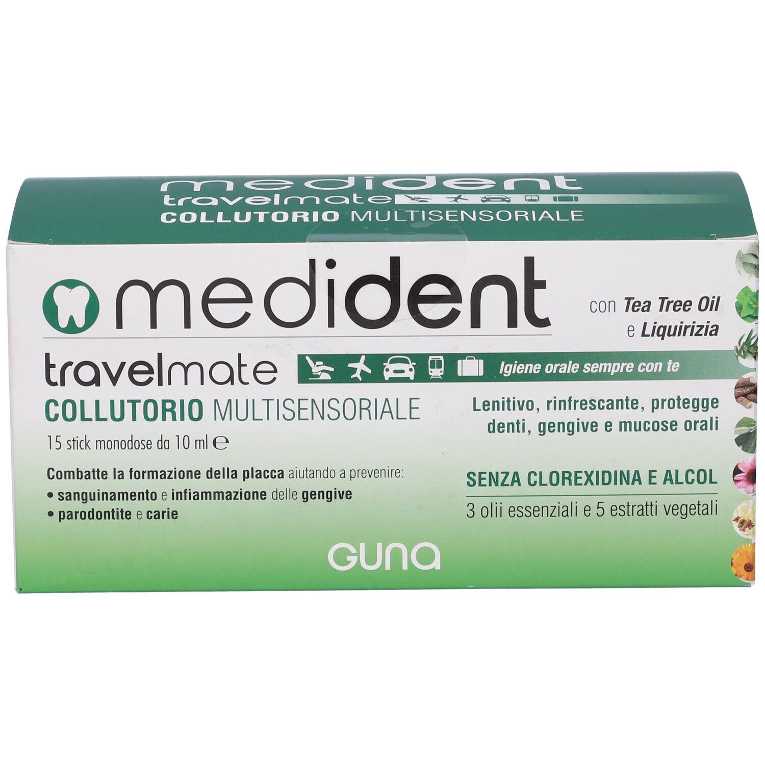 Medident Travelmate Collutorio Multisensoriale 15 Stick Da 10 Ml