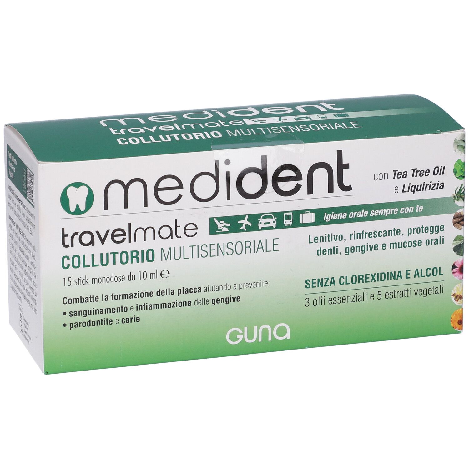 Medident Travelmate Collutorio Multisensoriale 15 Stick Da 10 Ml