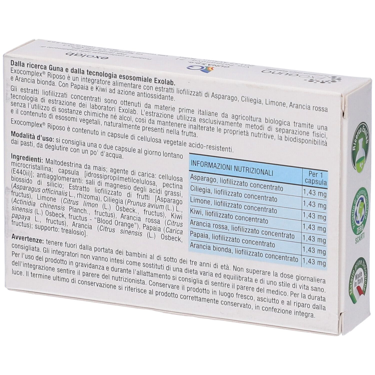 Exocomplex Riposo 30 Capsule