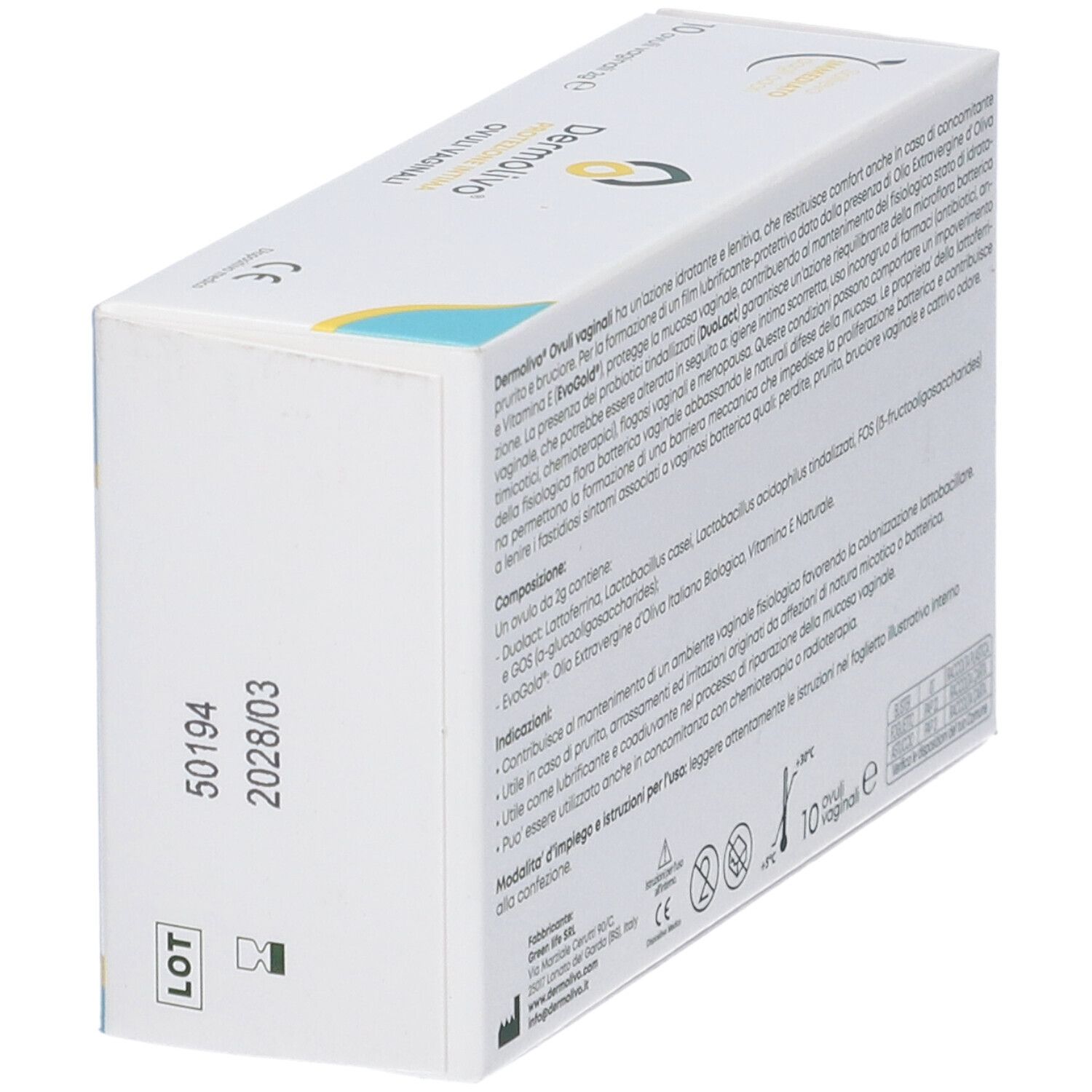 Dermolivo Ovuli Vaginali 10 Pezzi