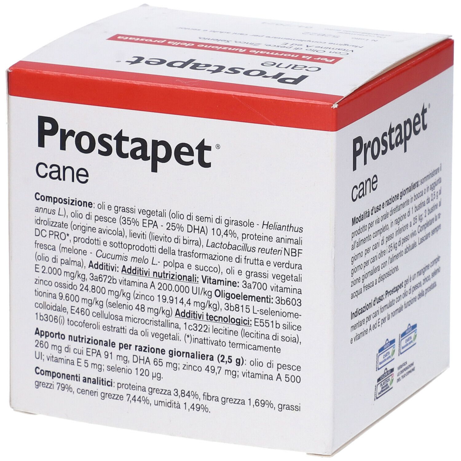 Prostapet cane per la normale funzione della prostata 30 bustine