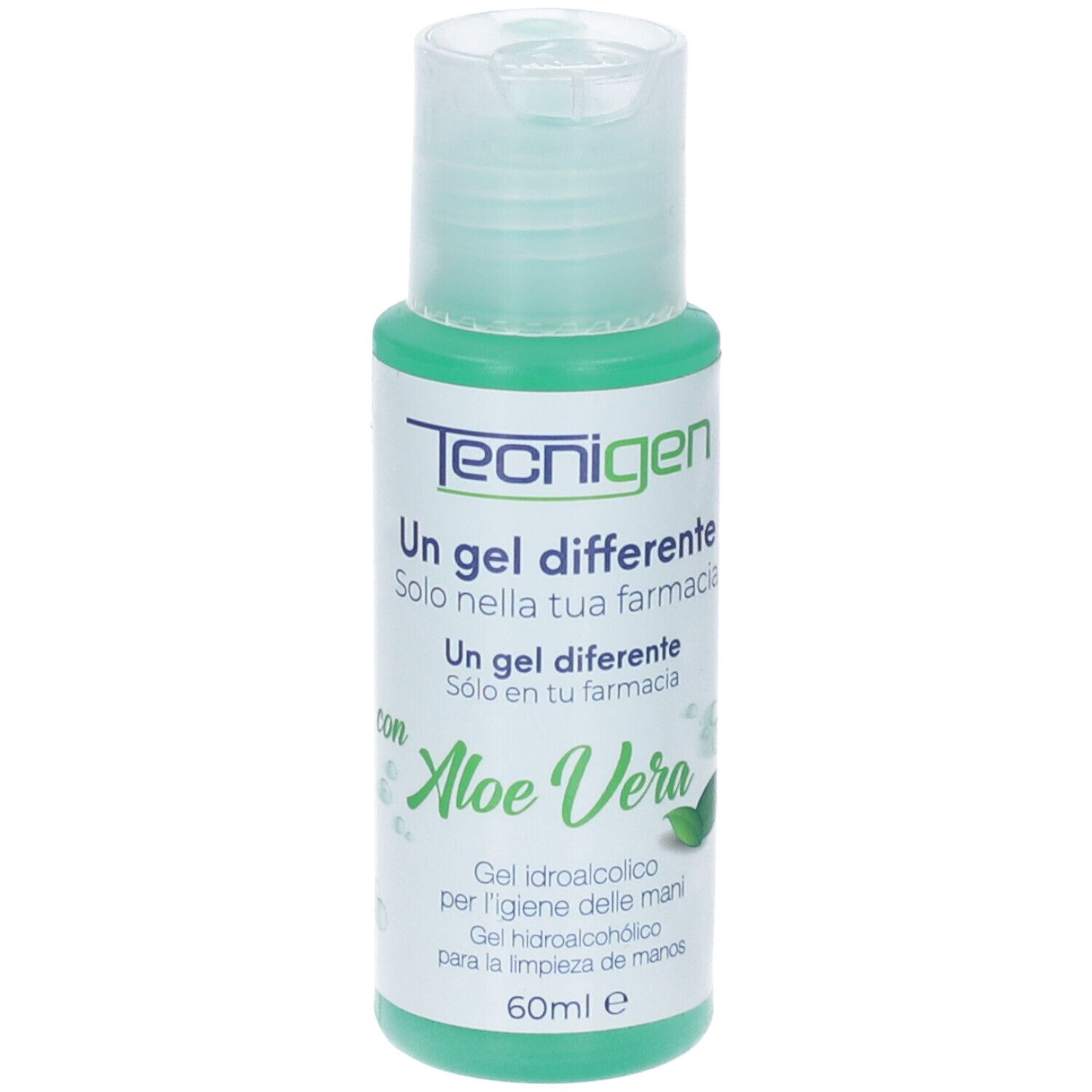 Tecnigen Gel Igien Idroalcolico Mani Aloe Vera 60 Ml