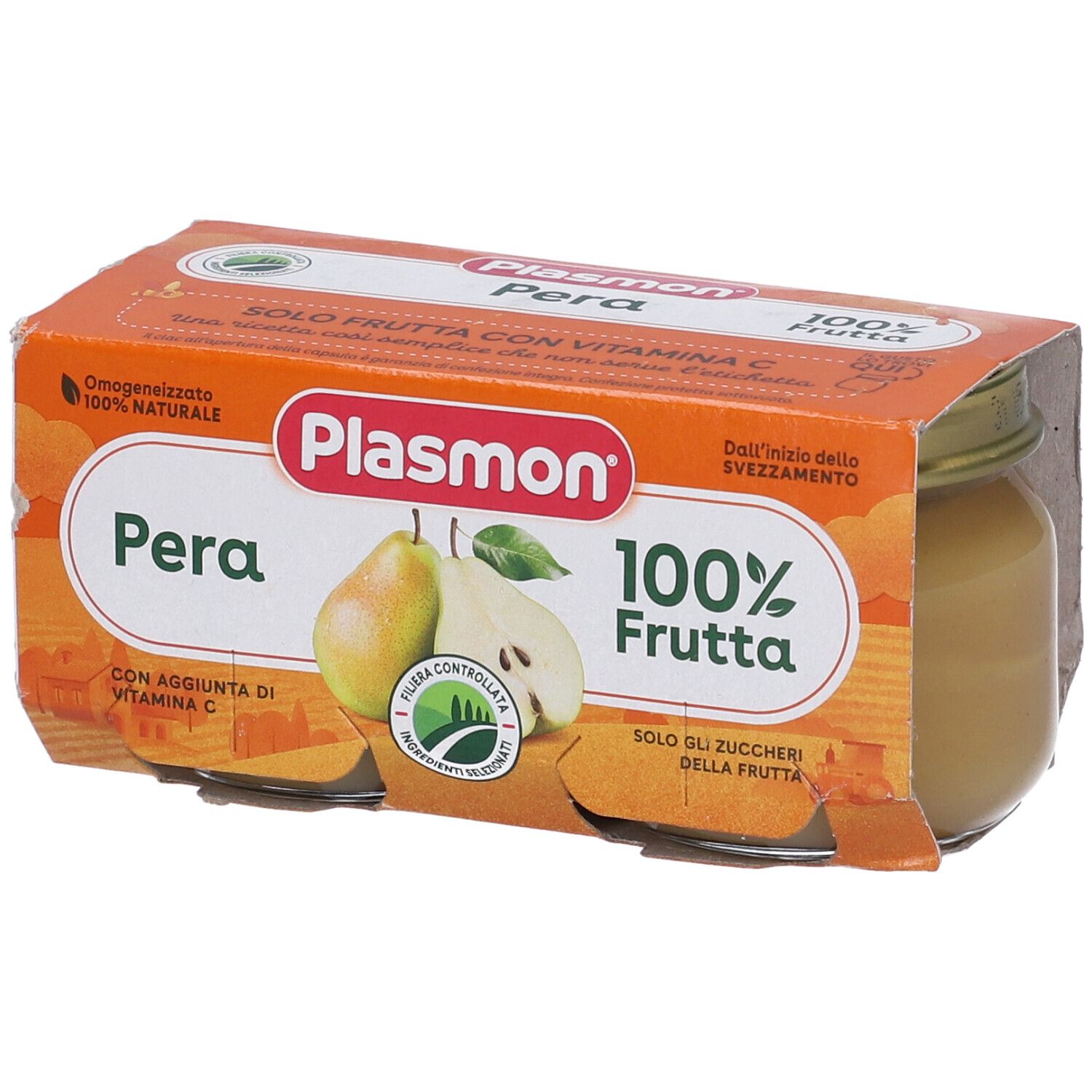 Plasmon Omog Pera 2X80G