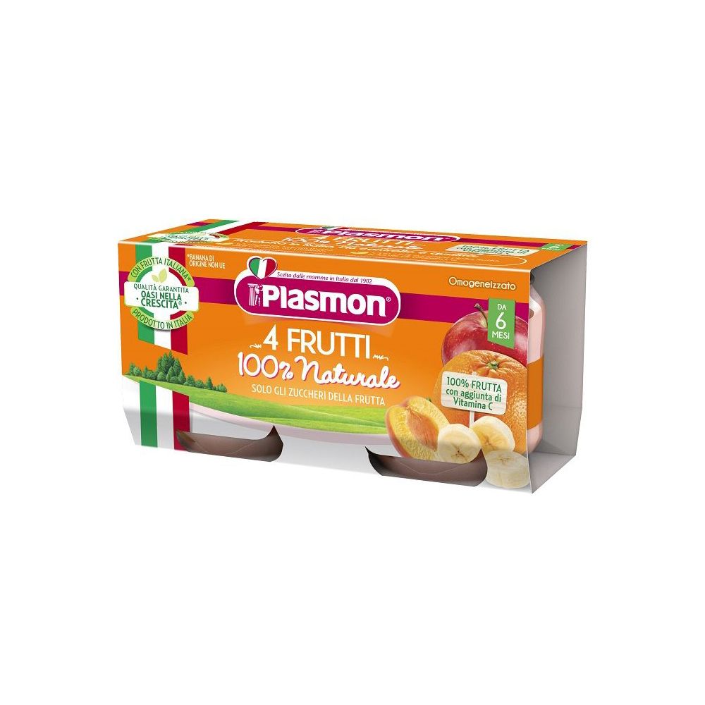 Plasmon Omogenizzato 4 Frutti 100% Naturale