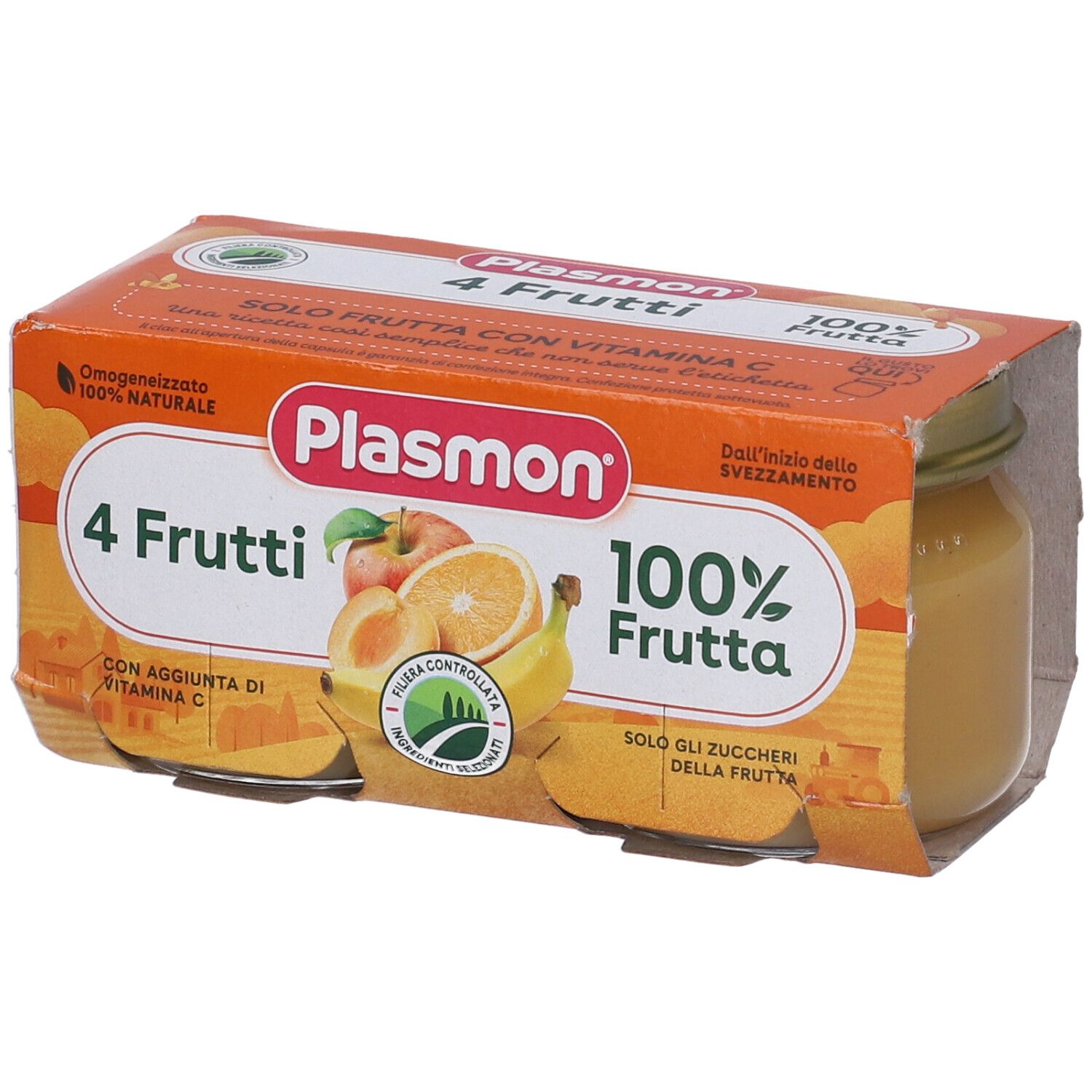 Plasmon Omogenizzato 4 Frutti 100% Naturale