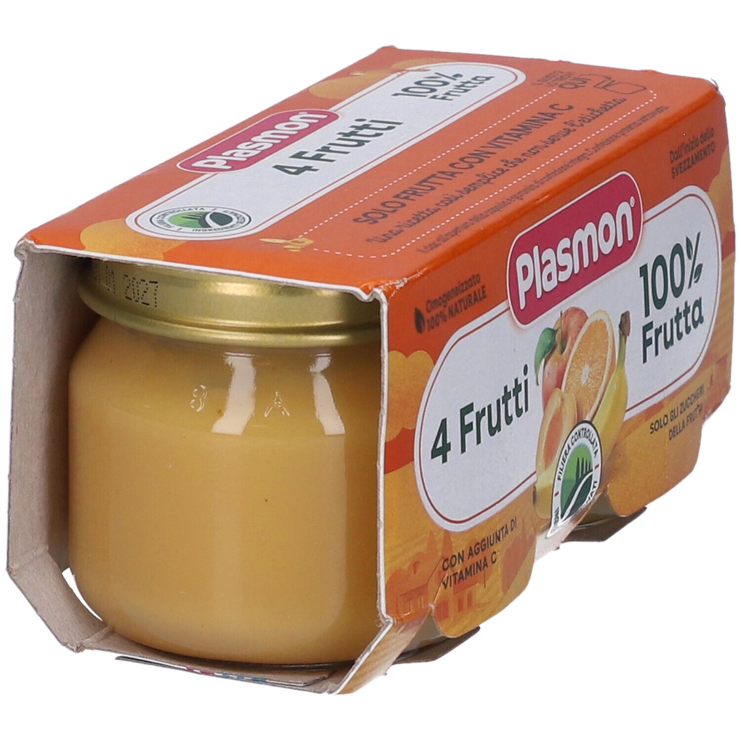 Plasmon Omogenizzato 4 Frutti 100% Naturale