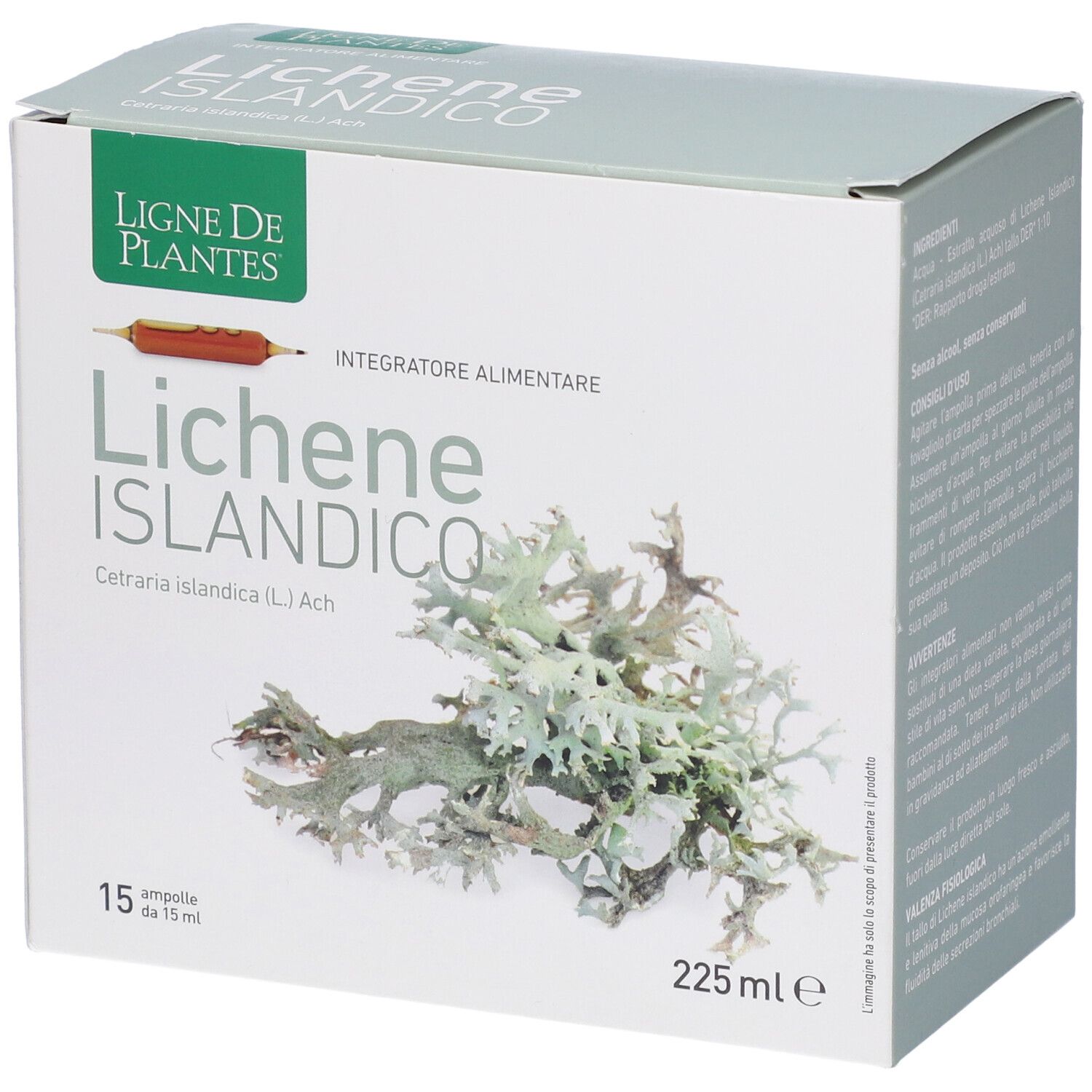 Ligne De Plantes Lichene Islandico 15 Ampolle X 15 Ml