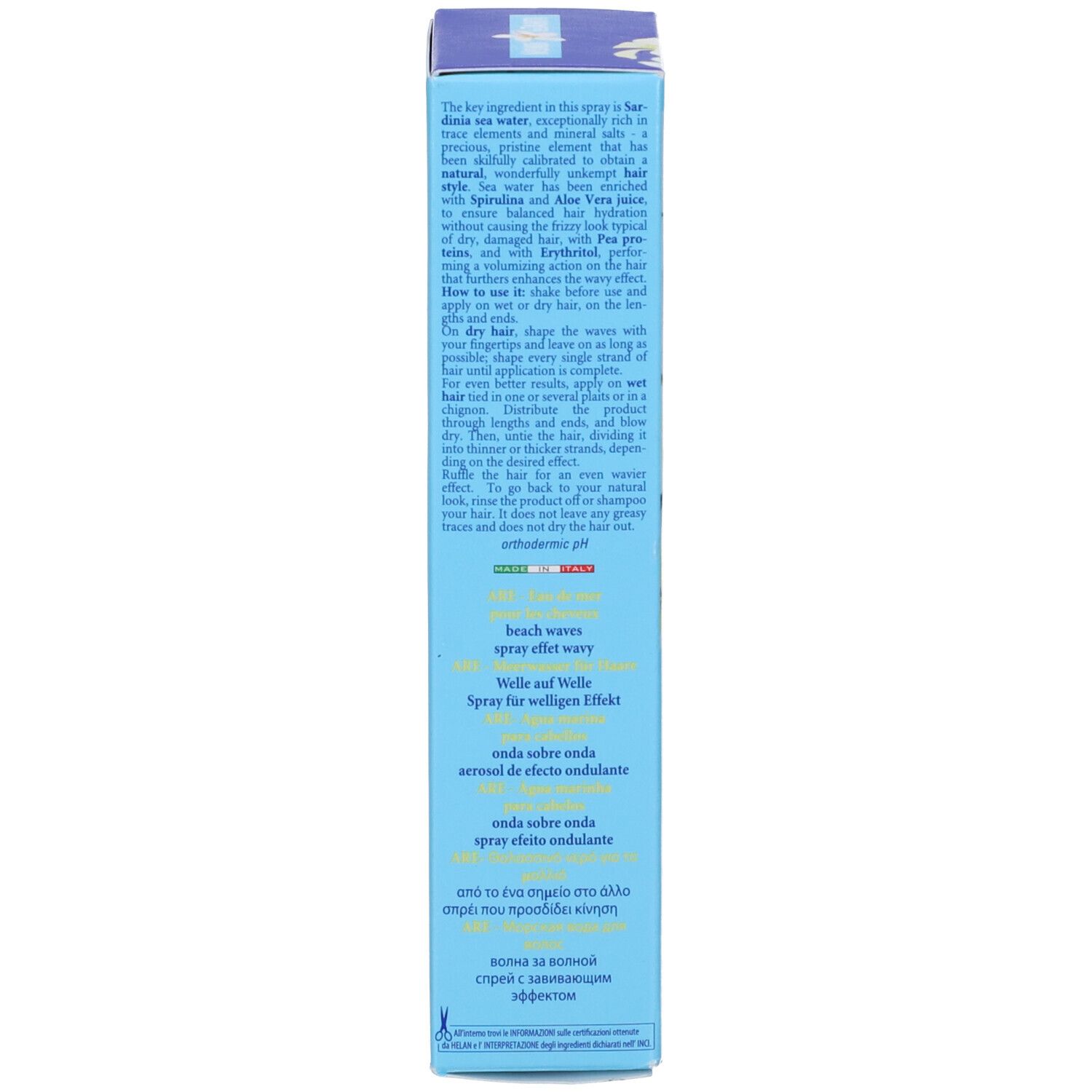 Monoi De Tahiti Are Acqua Marina Capelli 100 Ml