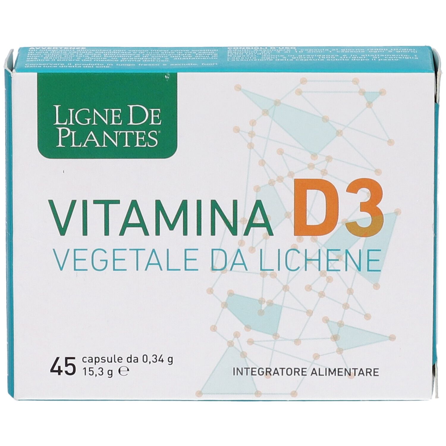 Ligne De Plantes Vitamina D3 Vegetale 45 Capsule