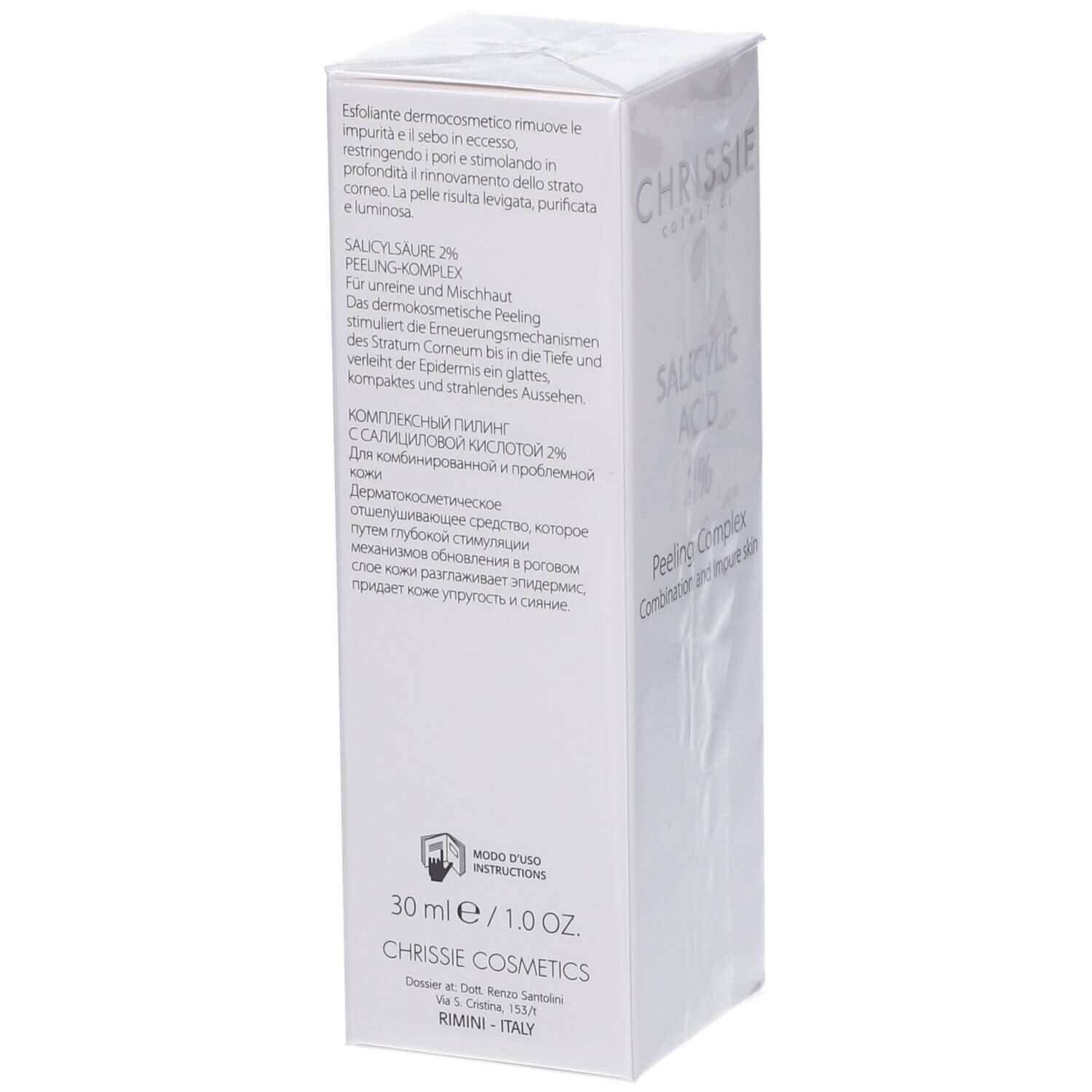 Chrissie Acido Salicilico 2% Peeling Complex Tutti i Tipi di Pelle