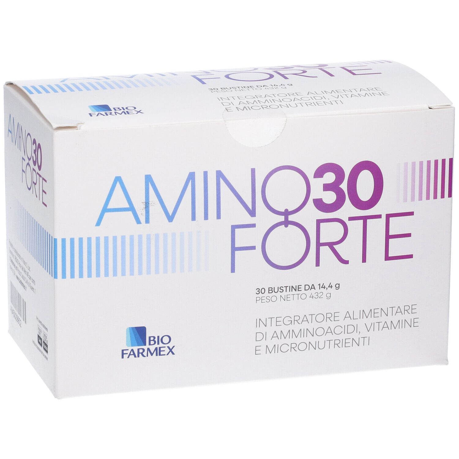 Scatola AMINO30 FORTE integratore alimentare, 30 bustine.
