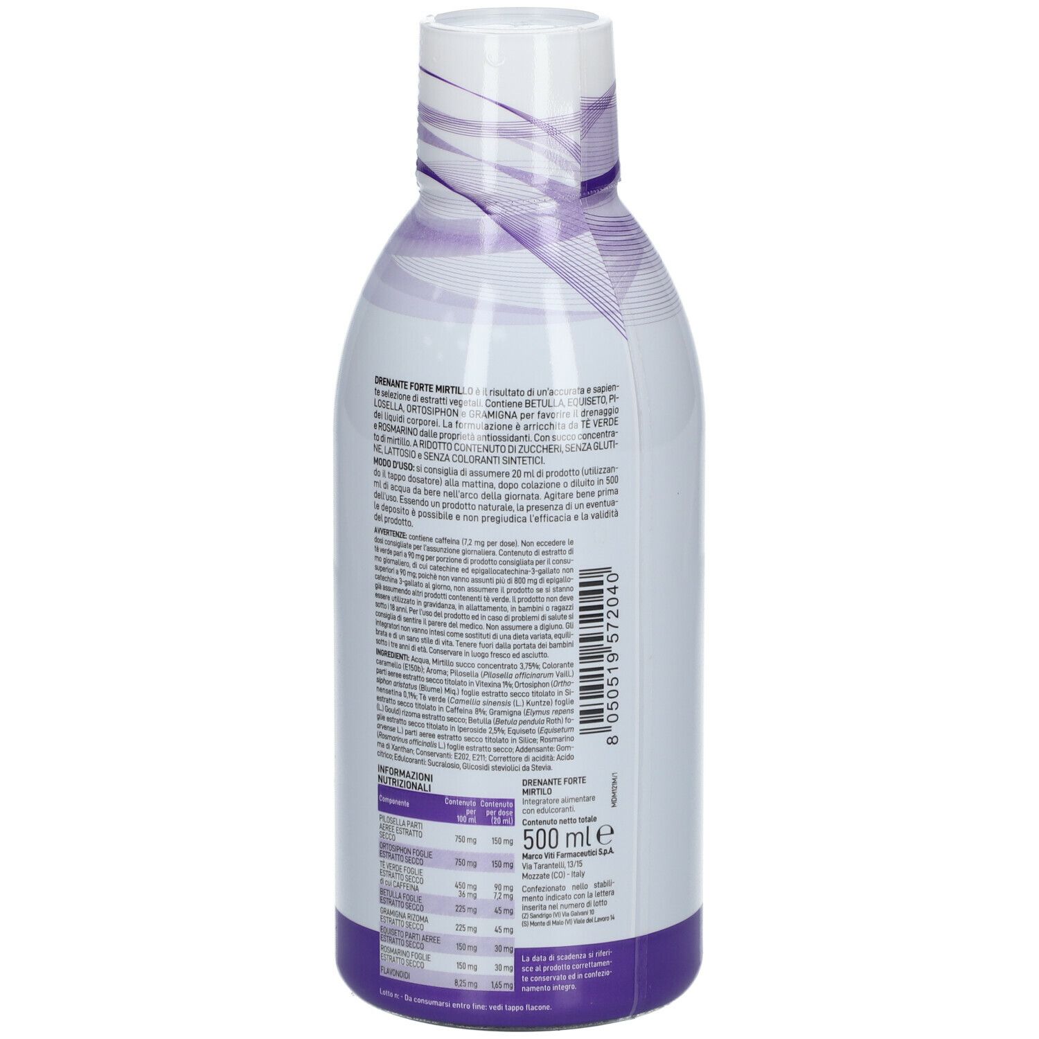 DRENANTE FORTE MIRTILLO 500ML