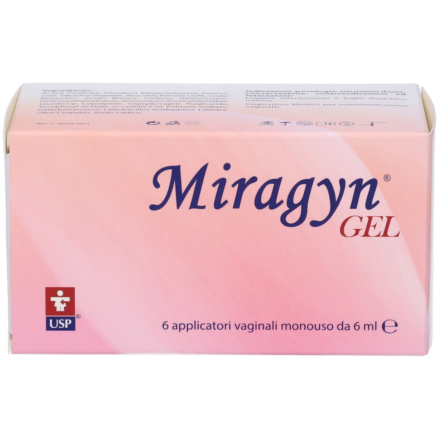 Miragyn Gel Vaginale 6 Applicatori X 6 Ml