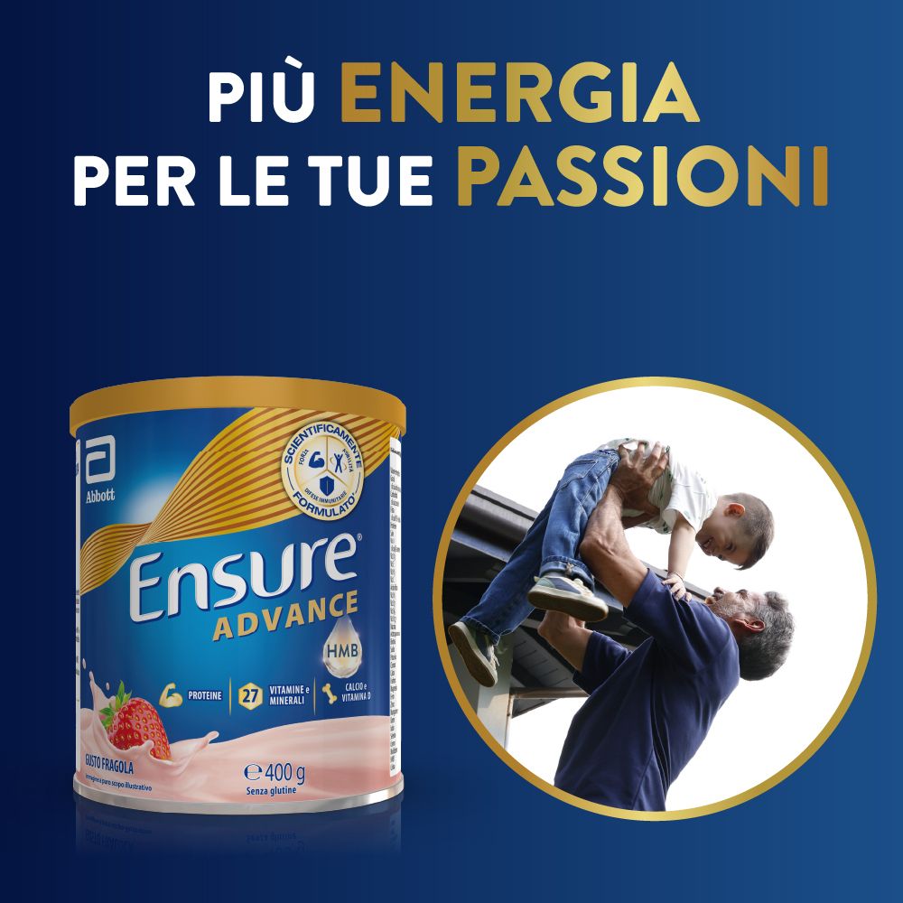 Ensure® Advance Integratore in polvere forza & energia Fragola