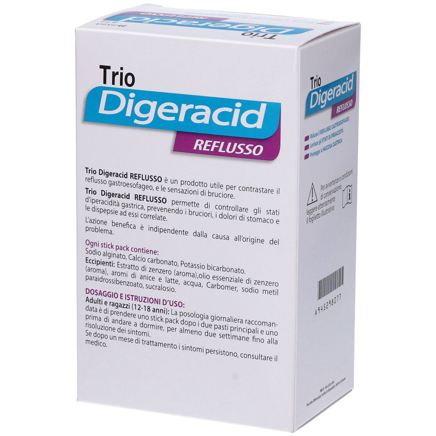 Trio Digeracid Reflusso Stick Pack