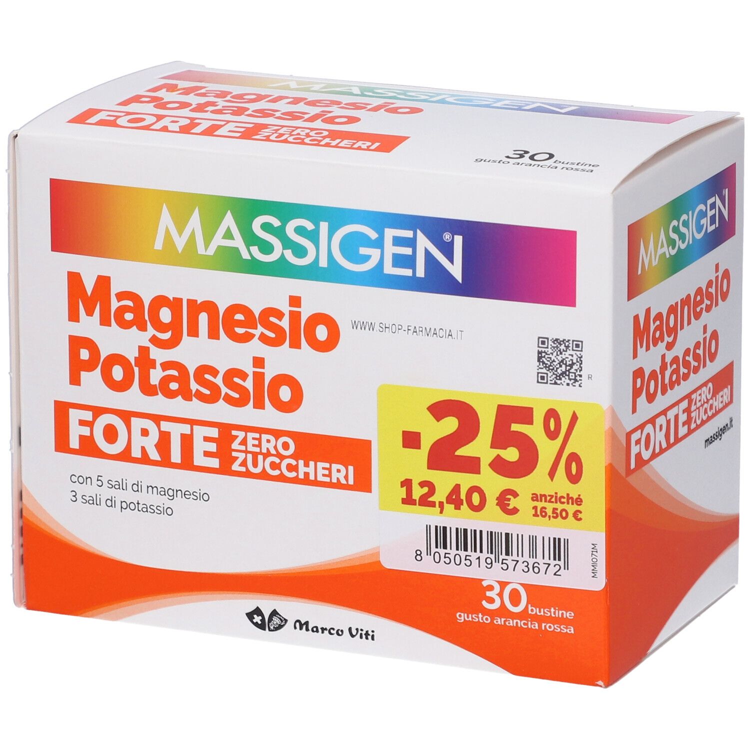 MASSIGEN Magnesio e Potassio FORTE Zero Zuccheri PROMO