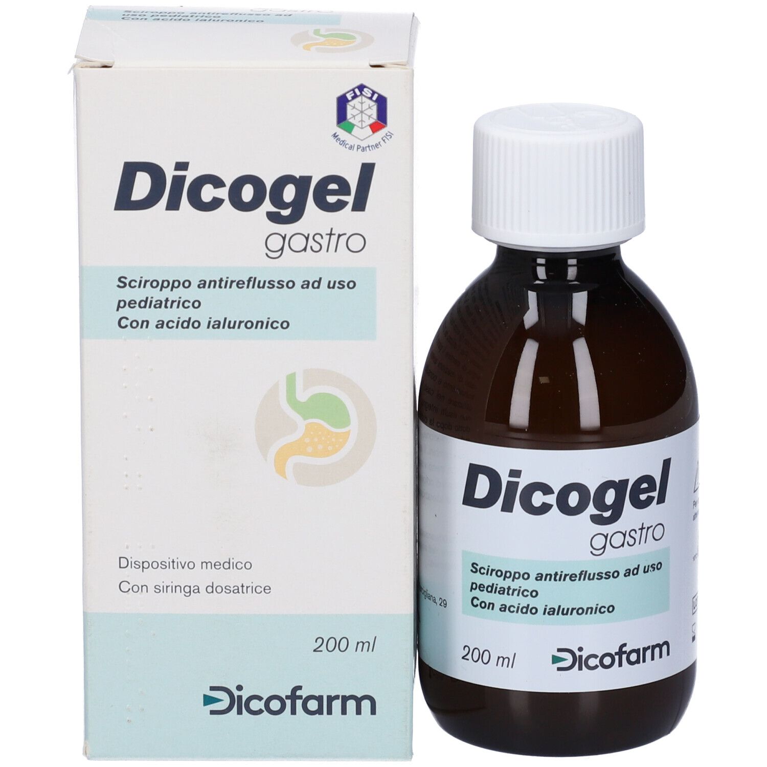 Sciroppo Antireflusso Pediatrico Dicogel Gastro 200 Ml