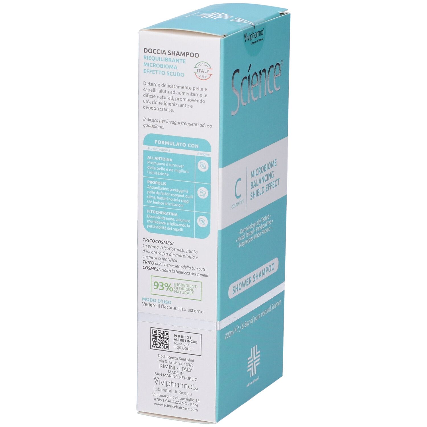 Science Hair Care Shampoo Doccia Riequilibrante 200ml