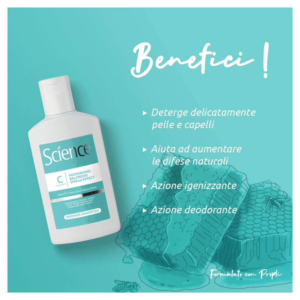 Science Hair Care Shampoo Doccia Riequilibrante 200ml
