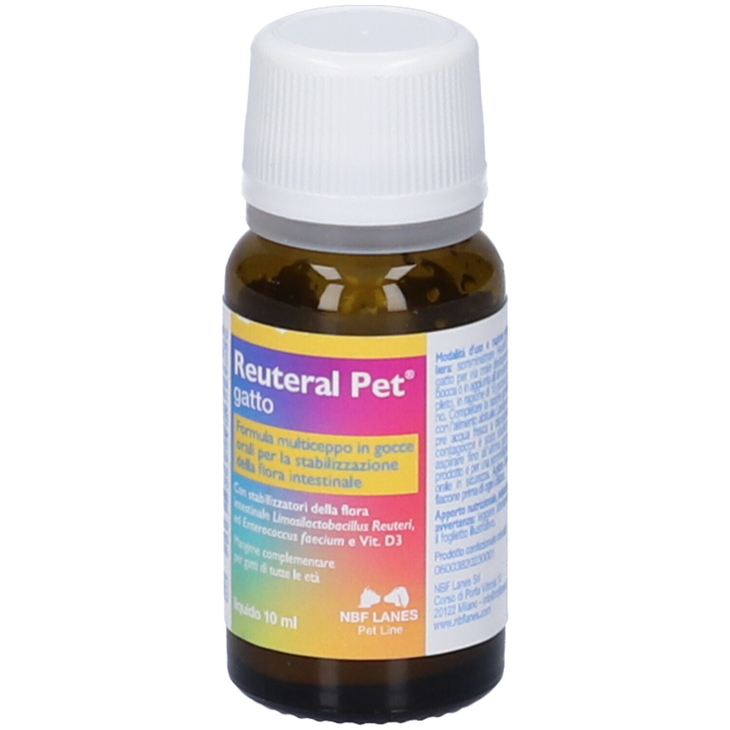 Reuteral Pet Gatto Gocce 10 Ml