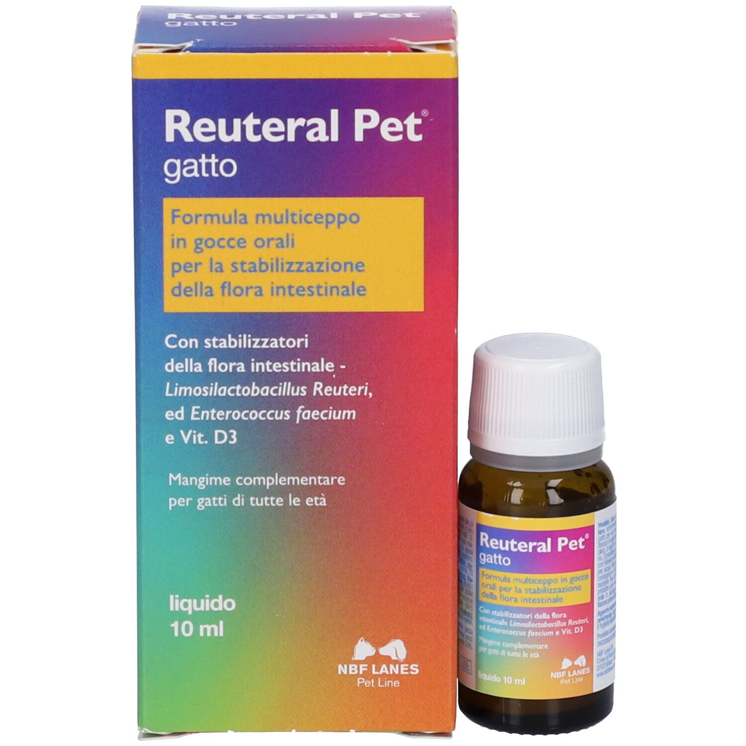 Reuteral Pet Gatto Gocce 10 Ml